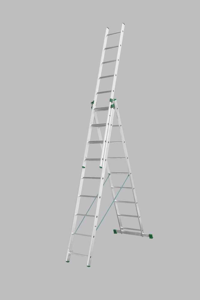 Hliníkový rebrík trojdielny univerzálny 7609 PROFI