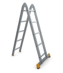 Hliníkový rebrík dvojdielny kĺbový 4205 PROFI PLUS