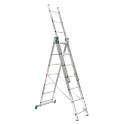 Hliníkový rebrík trojdielny univerzálny 7607 PROFI