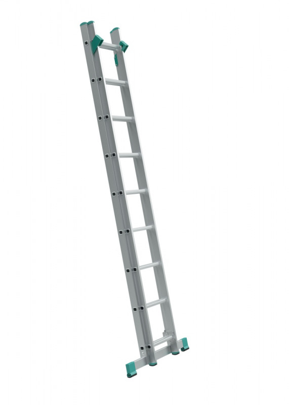 Hliníkový rebrík dvojdielny univerzálny 7707 s úpravou na schody PROFI